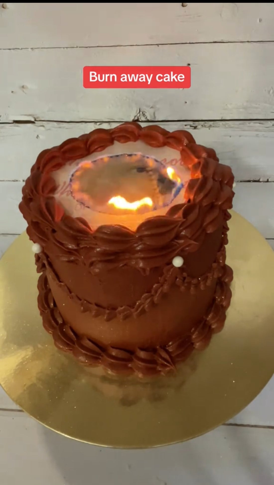 New Viral Burn Away Cake
